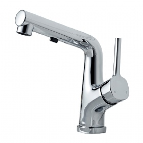 Pull-out basin faucet