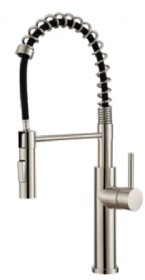 Pull Down Kitchen Faucet With Front Lever