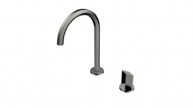 Bruce Series New Style Black Single Handle Kitchen Sink Faucet Solid Brass Bathtub Basin Mixer Tap